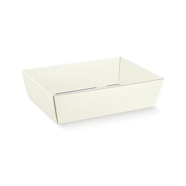 White Tray - Vassoio Conico Sphere Bianco 40x30x11