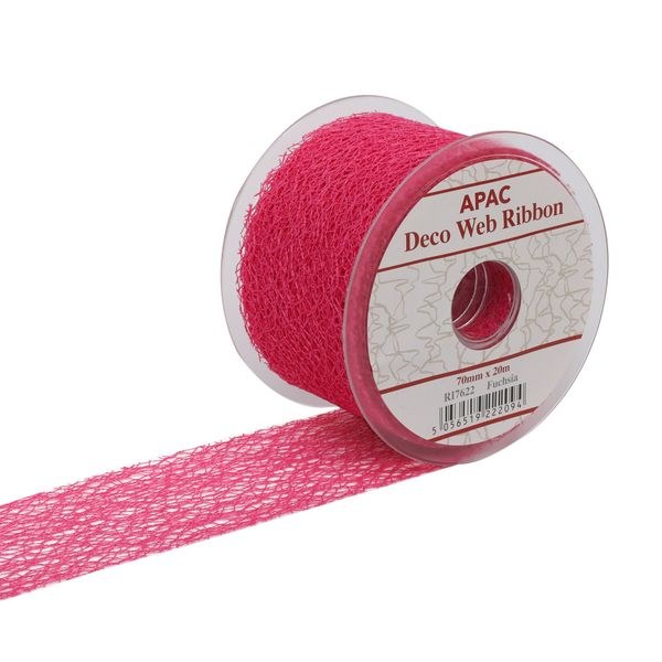 Web Ribbon 70mm Fuchsia