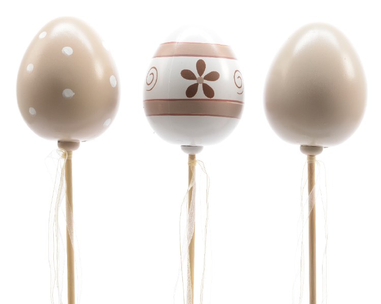 Plastic egg on pick (60cm)