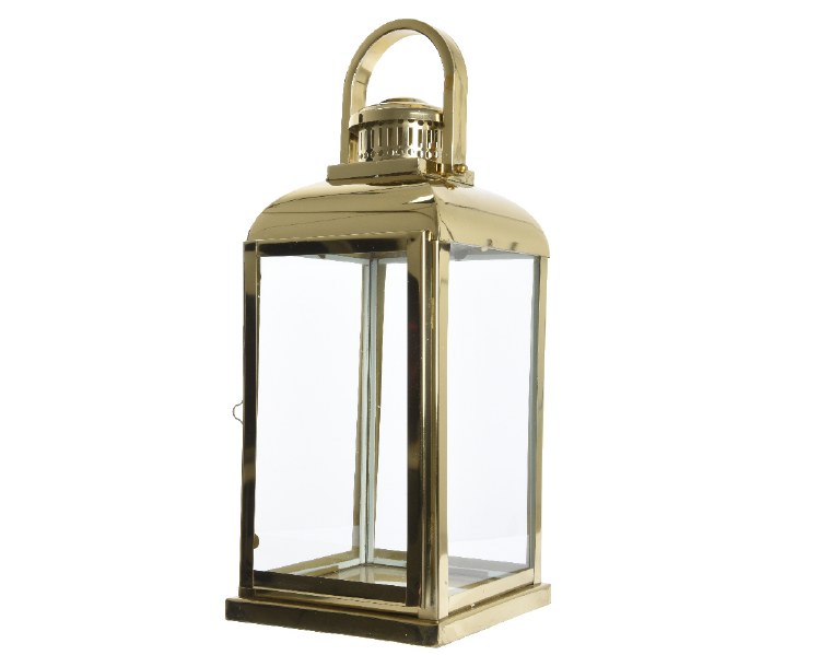 Stainless steel lantern (25.4x52cm)