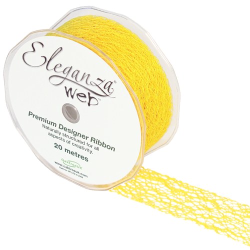 Web Ribbon 38mm Yellow