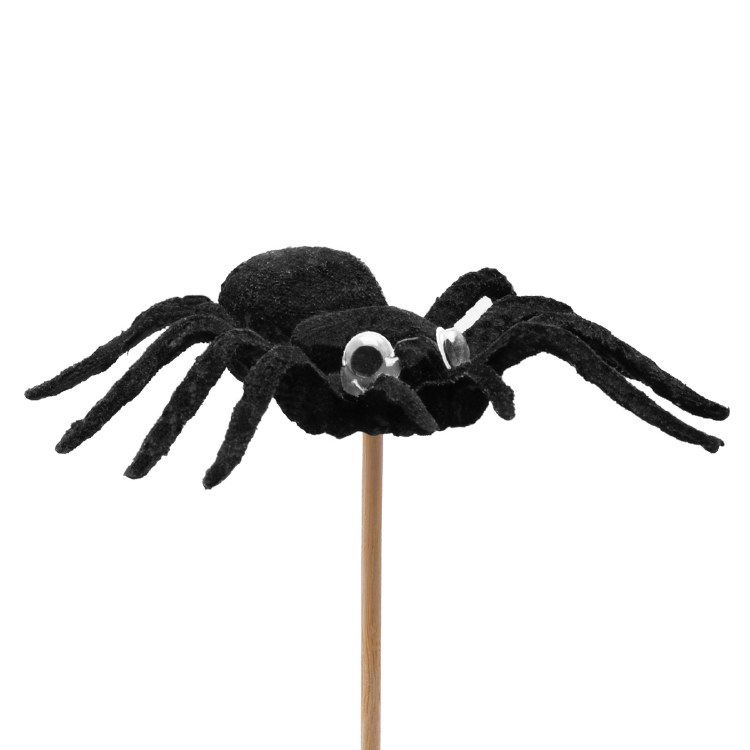 Halloween Pick Spider Black 50cm