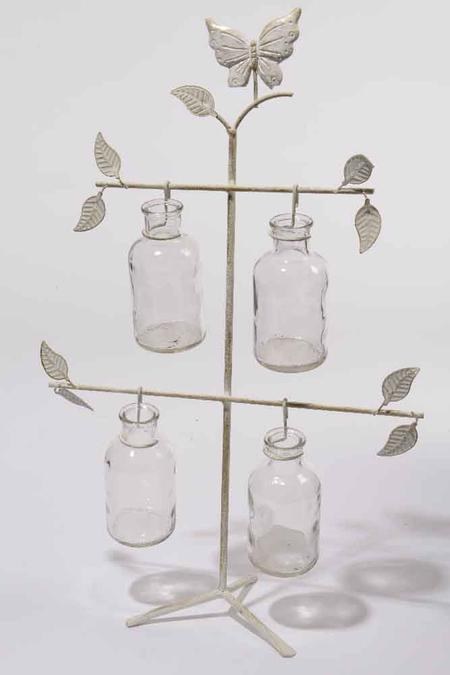 metal flower vase holder