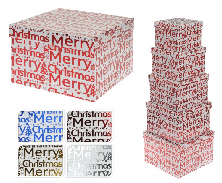 GIFTBOX SET SQUARE 5 PIECES