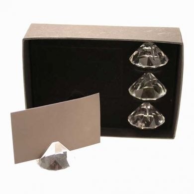 Crystal Place Card Holder