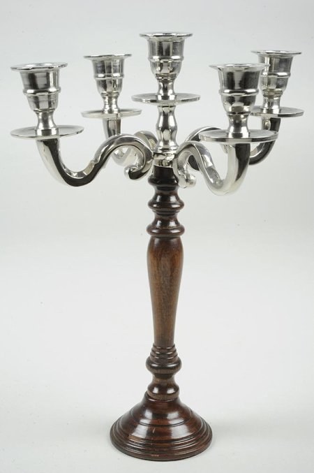 Candleholdr 5arm36cmSilver