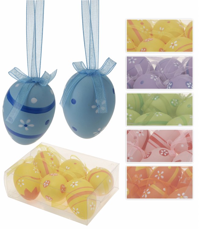 Easter Egg Plastic Set/6 (6cm)