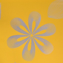 Flower Stencil Design Yellow