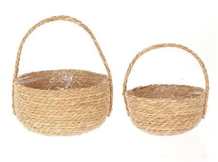 Basket Spintail W. Hndl S/2 D27h15