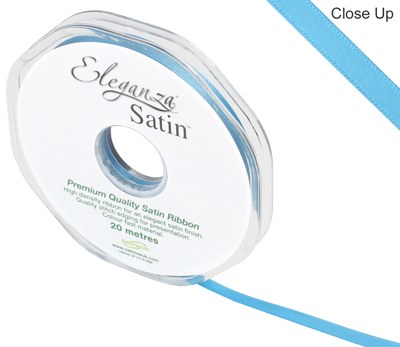 Double Faced Satin 6mm Turquoise