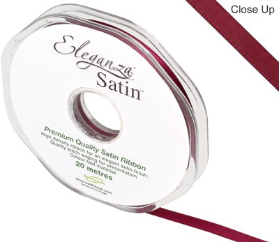 Double Faced Satin 6mm Burgundy