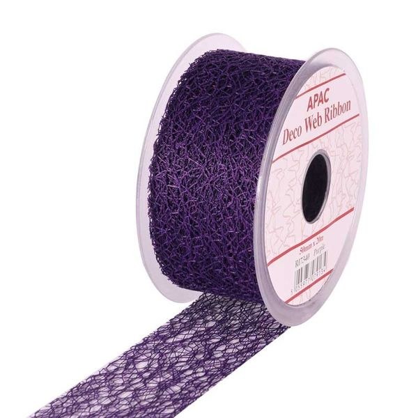 Web Ribbon 50mm Purple