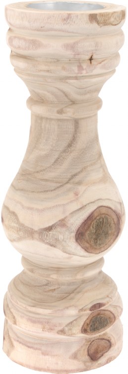 Candleholder Wood 13X38cm