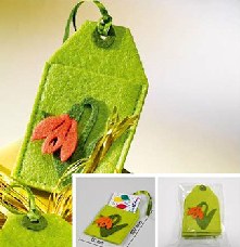 Tulip card holder (Green) x5