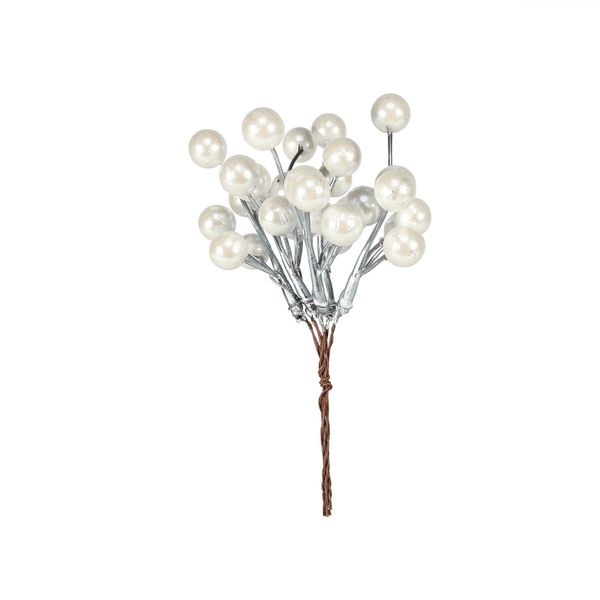 Xmas Berry Bunch White S (18cm)