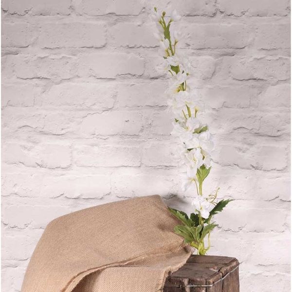 Artificial Cottage Garden Delphinium White