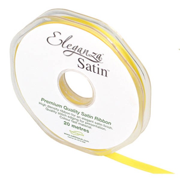 Double Faced Satin 6mm Yellow