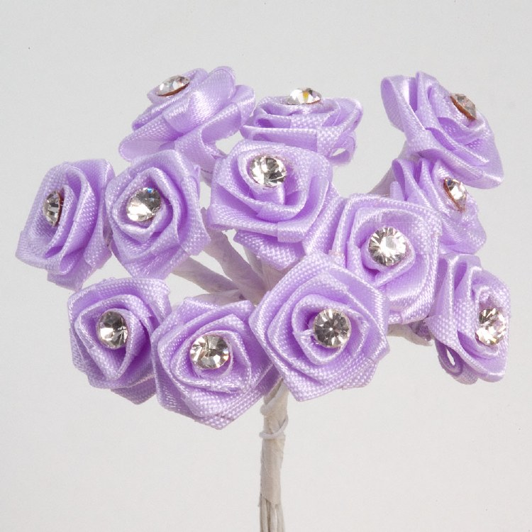 Diamante Rib. Rose Lilac