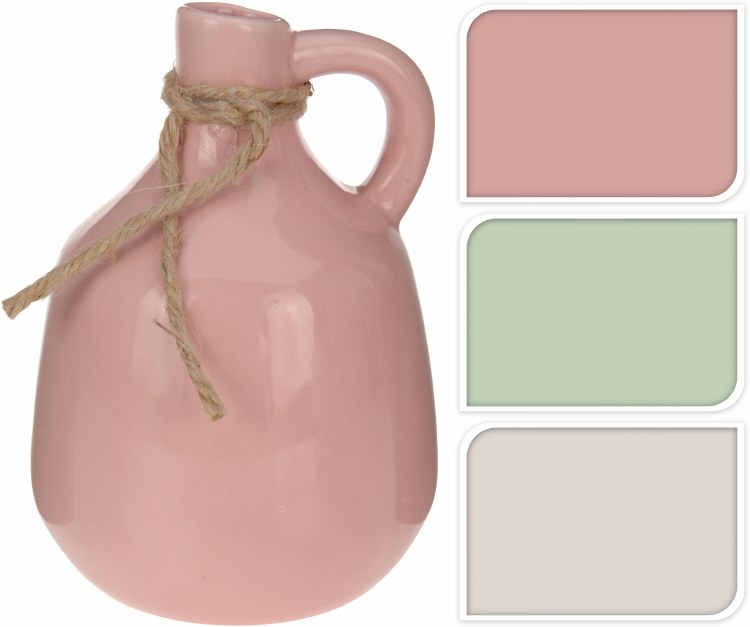 VASE HEAVY DOLOMITE 165MM 3ASS