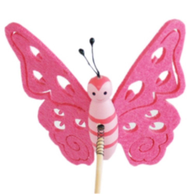 Pick Butterfly Felt Pink 50cm