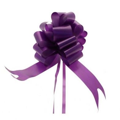 Pull Bow 50mm Purple (x20)