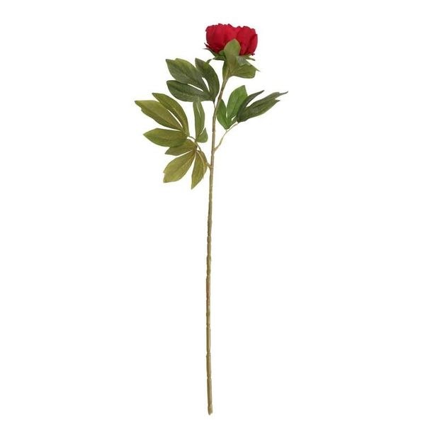 Artificial Single Peony Red