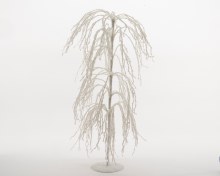 plastic weeping willow w snow