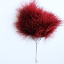Fluff Feathers Claret x6