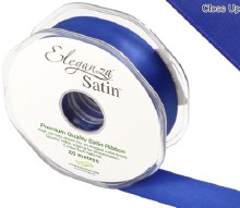 Double Faced Satin 25mm Royal Blue