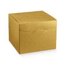 Box with Lid Gold - Sfere Oro Segreto (30x30x24cm)
