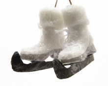 foam pair of skates w hanger