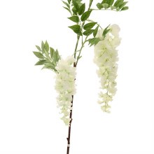 Artificial Wisteria White 2 Head 90cm