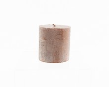 pillar candle metallic rustic