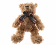 plush bear with bow packed pe
