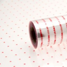 Cellophane Red Dot Film Roll 80cm