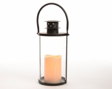 LED round lantern w timer out