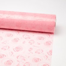 Cellophane Abundance of Roses Pink (80cmx100m)