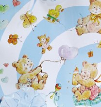 Paper rolls baby bear (70cm x 50m/Blue)