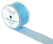 Finesse wired ribbon (50mm x 20m/Light blue)
