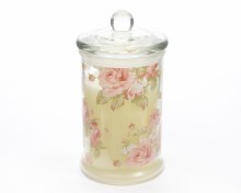 wax in rose glass with scent