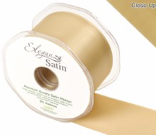Double Faced Satin 50mm Gold