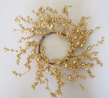 Berry Wreath Gold 40cm