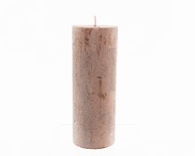 pillar candle metallic rustic
