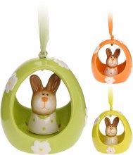 Easter Hanger Egg with Bunny Assorted (7cm)