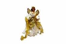 14" Flying Angel Ivory Gold