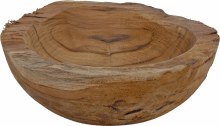 Bowl wood decorative (20x6cm)
