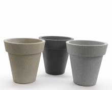 Plastic planter stacked (3 colours assorted)