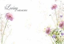 Card In Loving Memory - Wild Flowers x50
