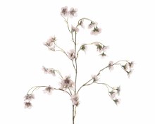 silk blossom branch w snow fin