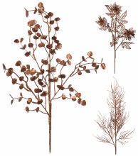 GLITTERBRANCH 3ASS 68CM BROWN